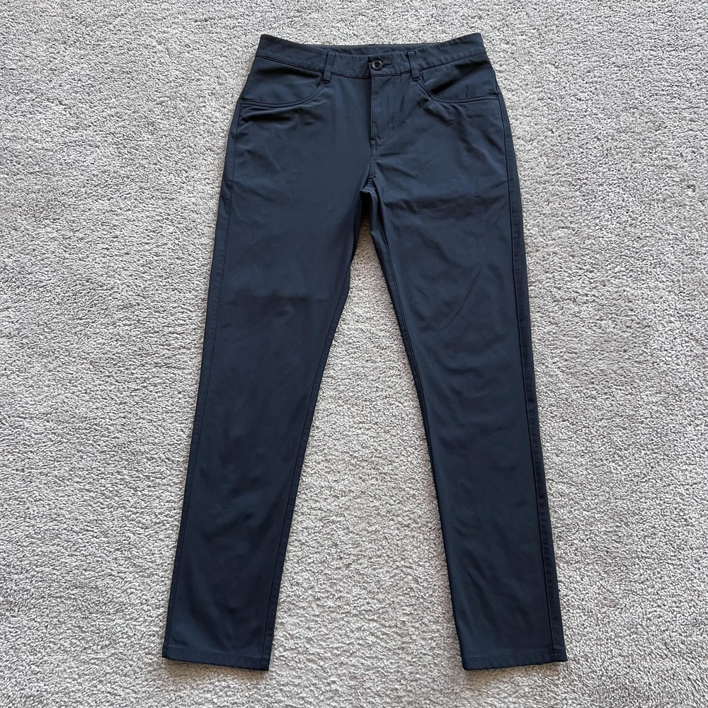 Vuori Meta Pants Slim Fit Performance Mens 28x29 Gray Casual